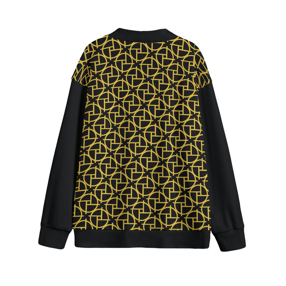 PERSPEKTIV* ™️ Signature V-neck Knitted Fleece Button-up Cardigan