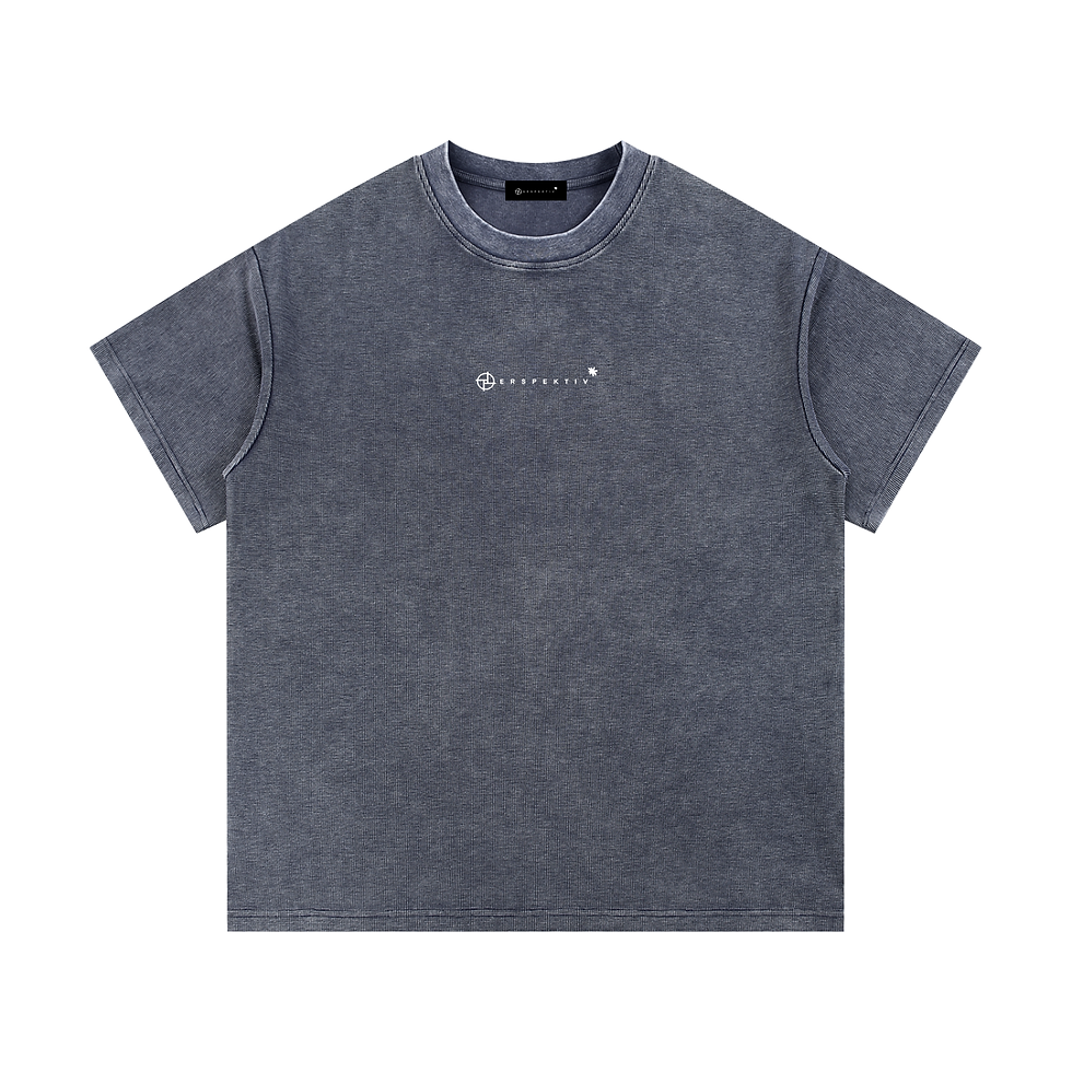 Miniatyrbilde: PERSPEKTIV* ™️ Mineral Wash Waffle Knit T-Shirt