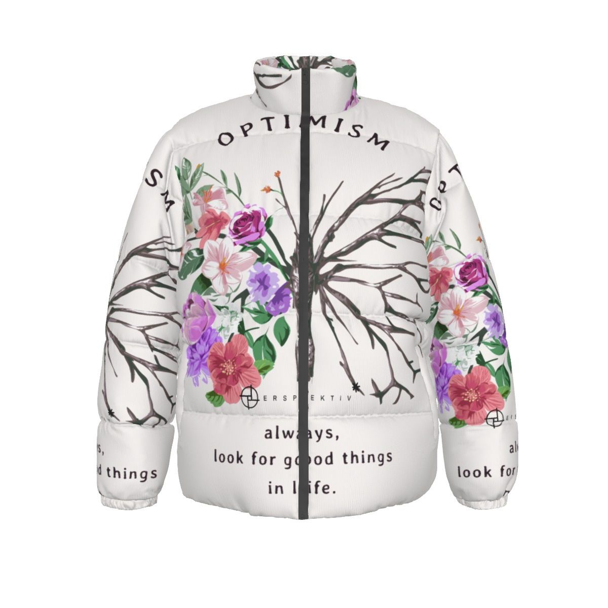 PERSPEKTIV* ™️ “Optimism” Unisex Stand-up Collar Down Puffer Jacket