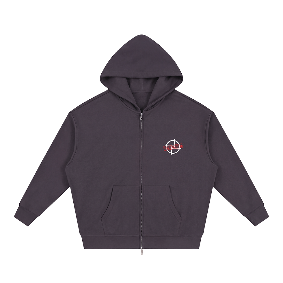 Indexkép: PERSPEKTIV* ™️ Uncensored Loose Solid Full Zip Hoodie