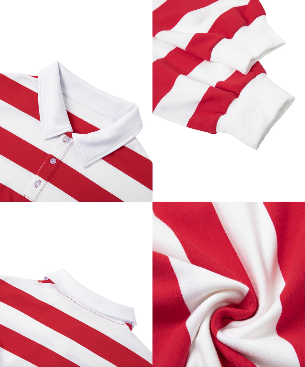 Thumbnail: PERSPEKTIV*™️ Uncensored Color Block Stripe Polo Shirt