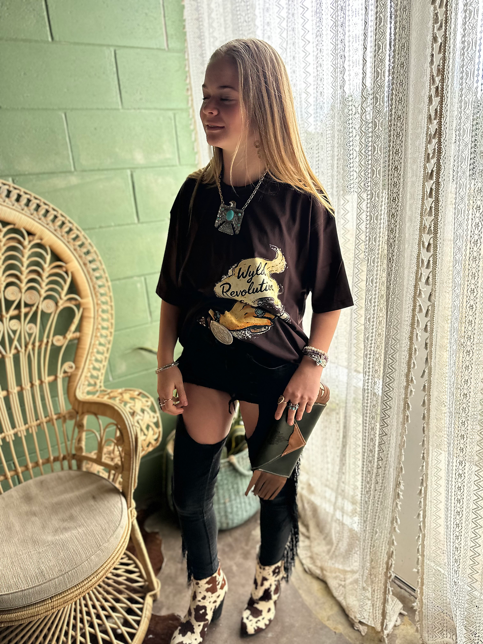 Thumbnail: Wyld As F*ck Babe Western Tee – Vintage Cowgirl Graphic Shirt | Made to Order
