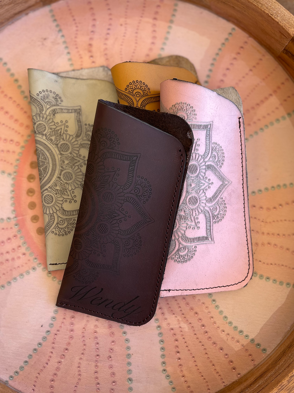 Leather Personalised Glasses Case