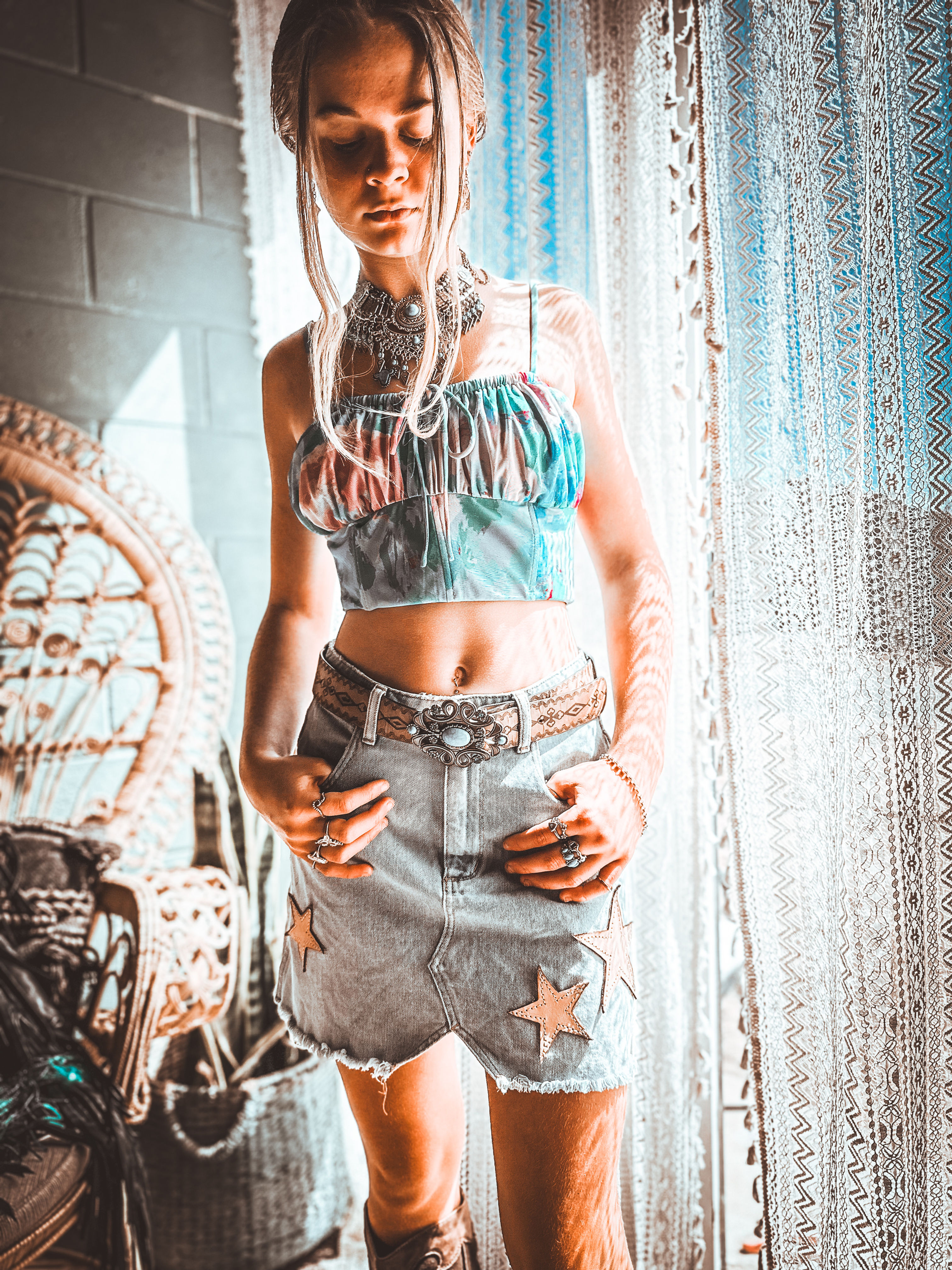 THE OUTLAW STAR WRANGLER SKIRT – Size 8