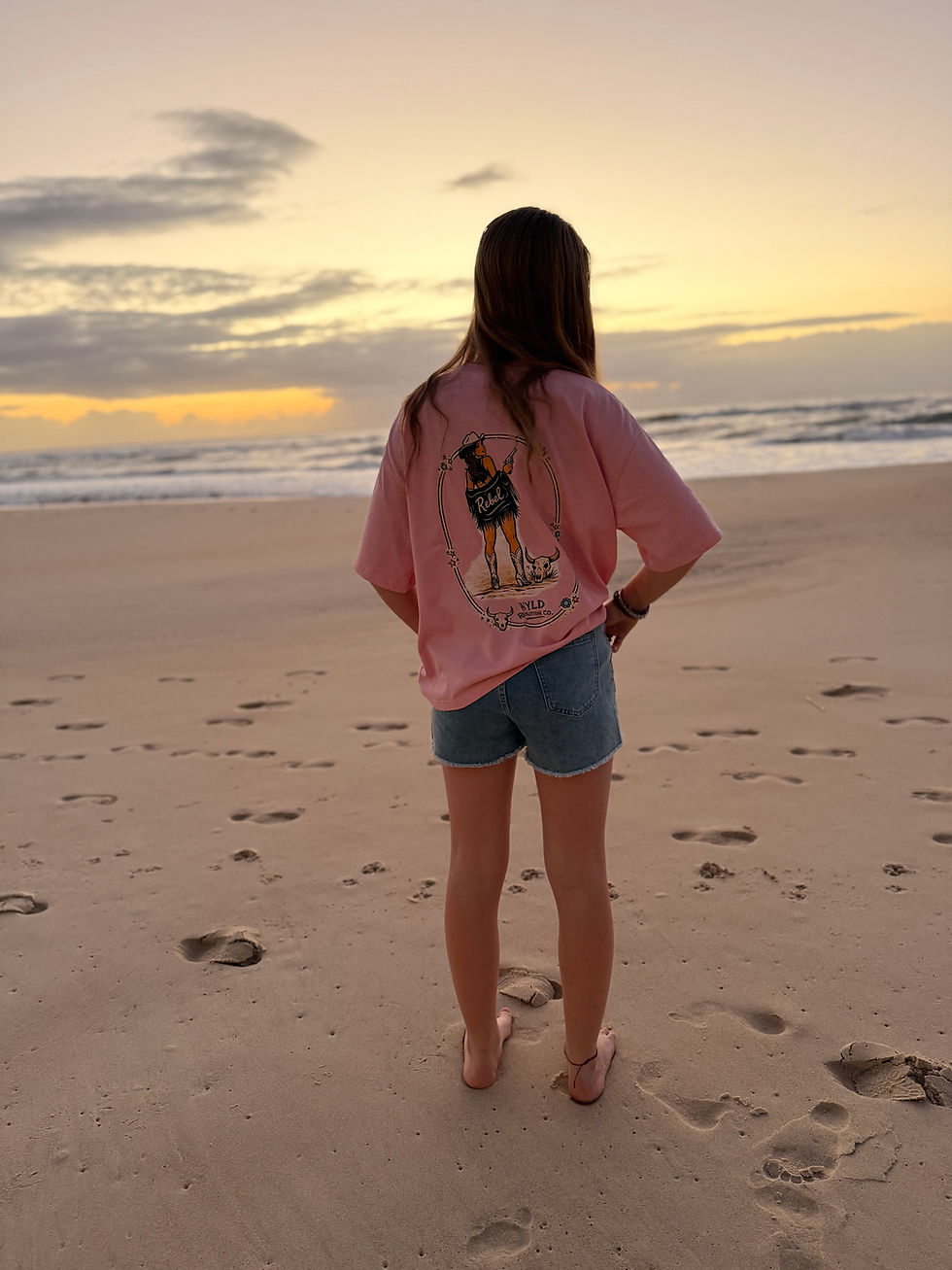 Thumbnail: REBEL TEE | VINTAGE ROSE Soft in colour. Wild at heart.