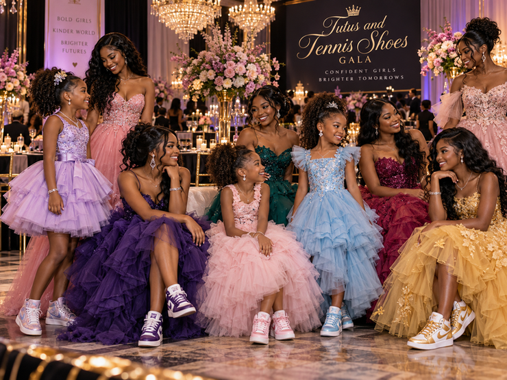 A beautiful gala photograph in a luxury ballroom for an elegant celebration.