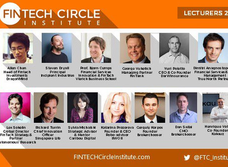 Привет от одного из лекторов FINTECH СIRCLE Institute ! От меня:)