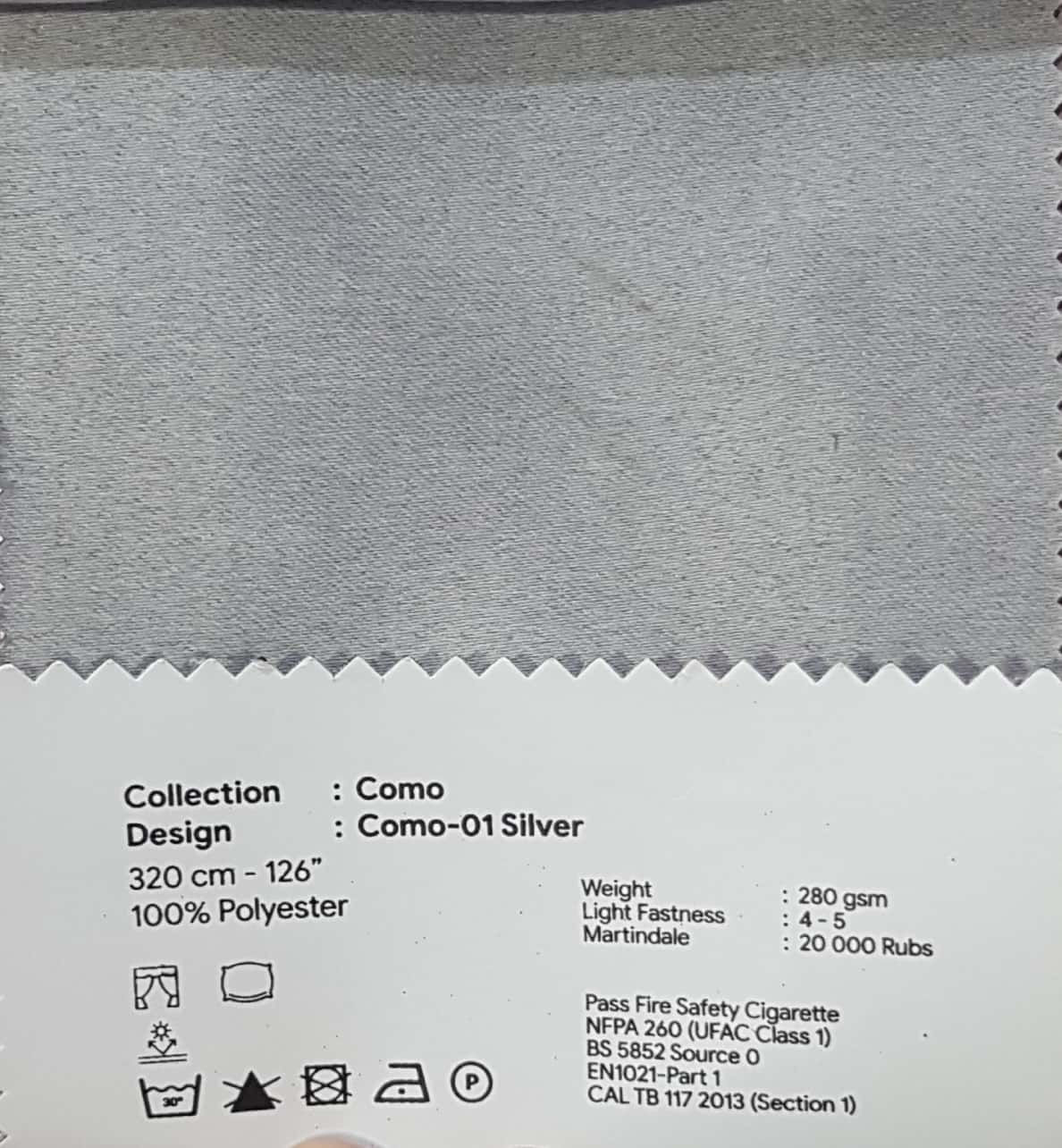 Curtain (Como) (Semi Blackout ) [Per Metre]