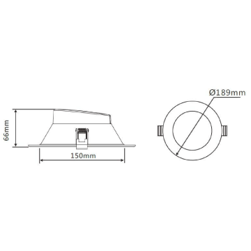 30W SMD DOWNLIGHT (DL3050) TRI COLOUR | 3A Lighting