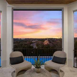 Heated pool and jacuzzi renovation at Barton Creek luxury home in Austin