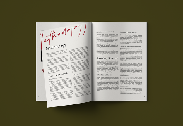Printed dissertation book open to the methodology section, featuring academic layout and typographic hierarchy.