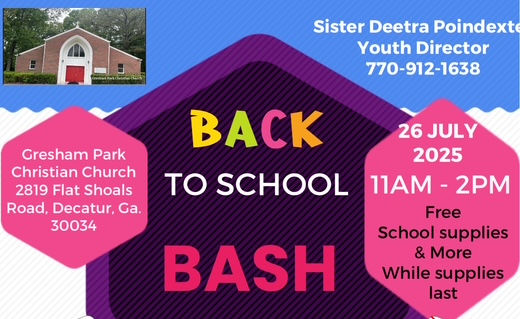 Back to School Bash July 26th!