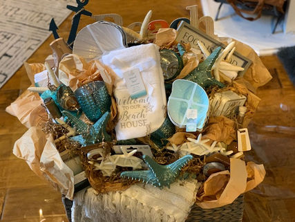 New Home Purchase - Custom Gift Basket - Beach Theme