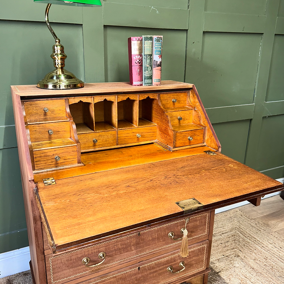 Thumbnail: Antique Inlaid Writing Bureau Desk 