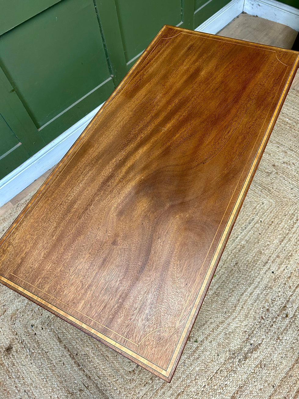 Thumbnail: Antique Edwardian Inlaid Console/Lamp Table 