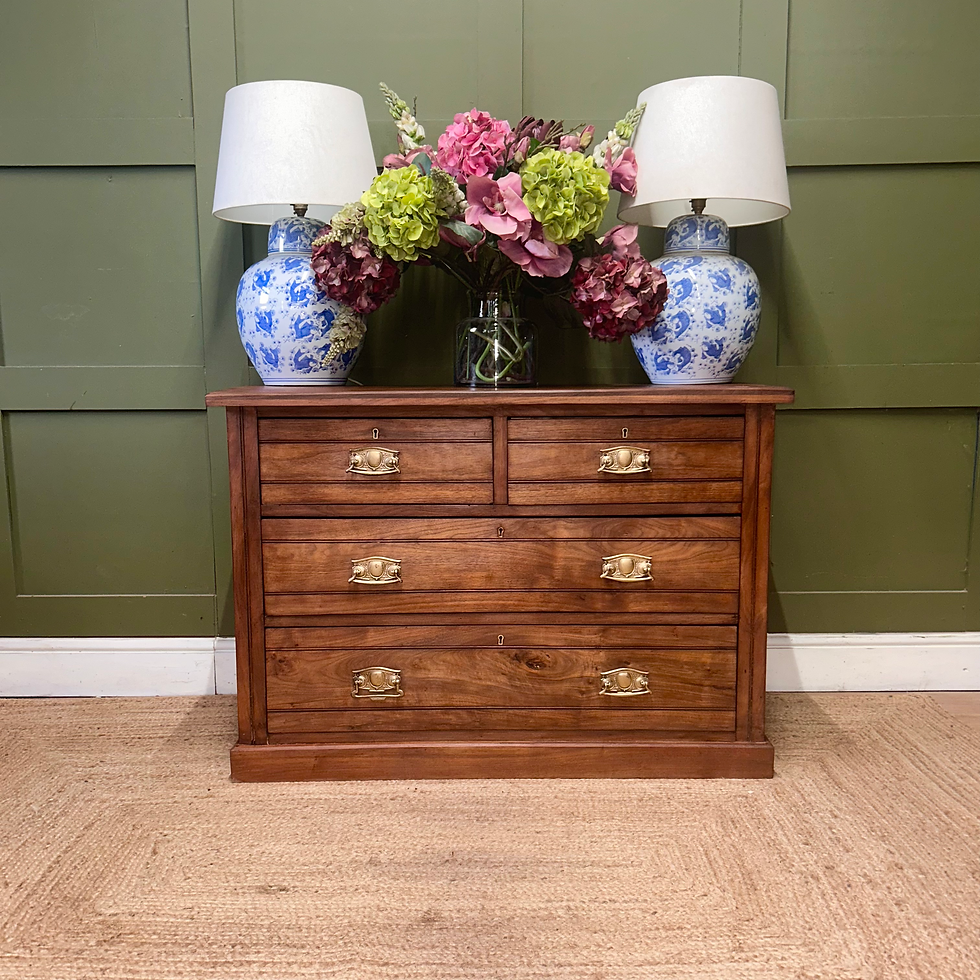 Thumbnail: Antique Victorian Solid Wood Chest Console