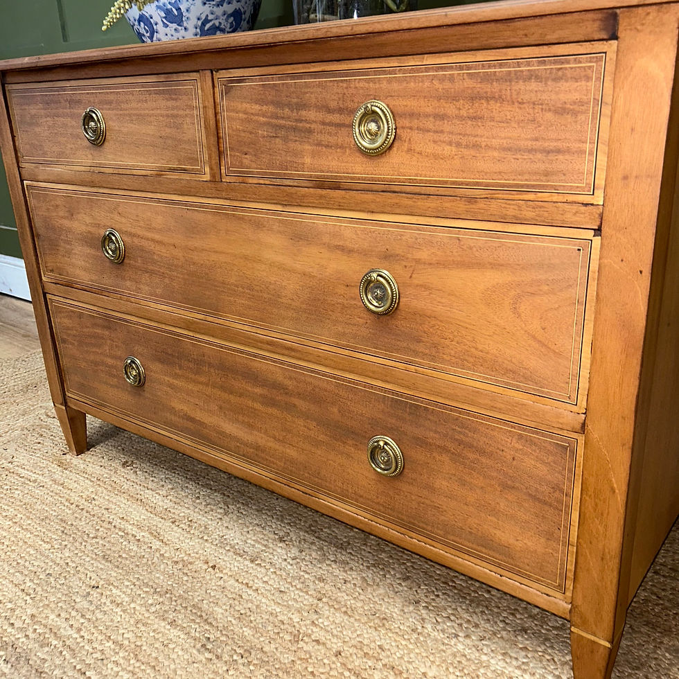 Thumbnail: Antique Georgian Inlaid Chest of Drawers Console