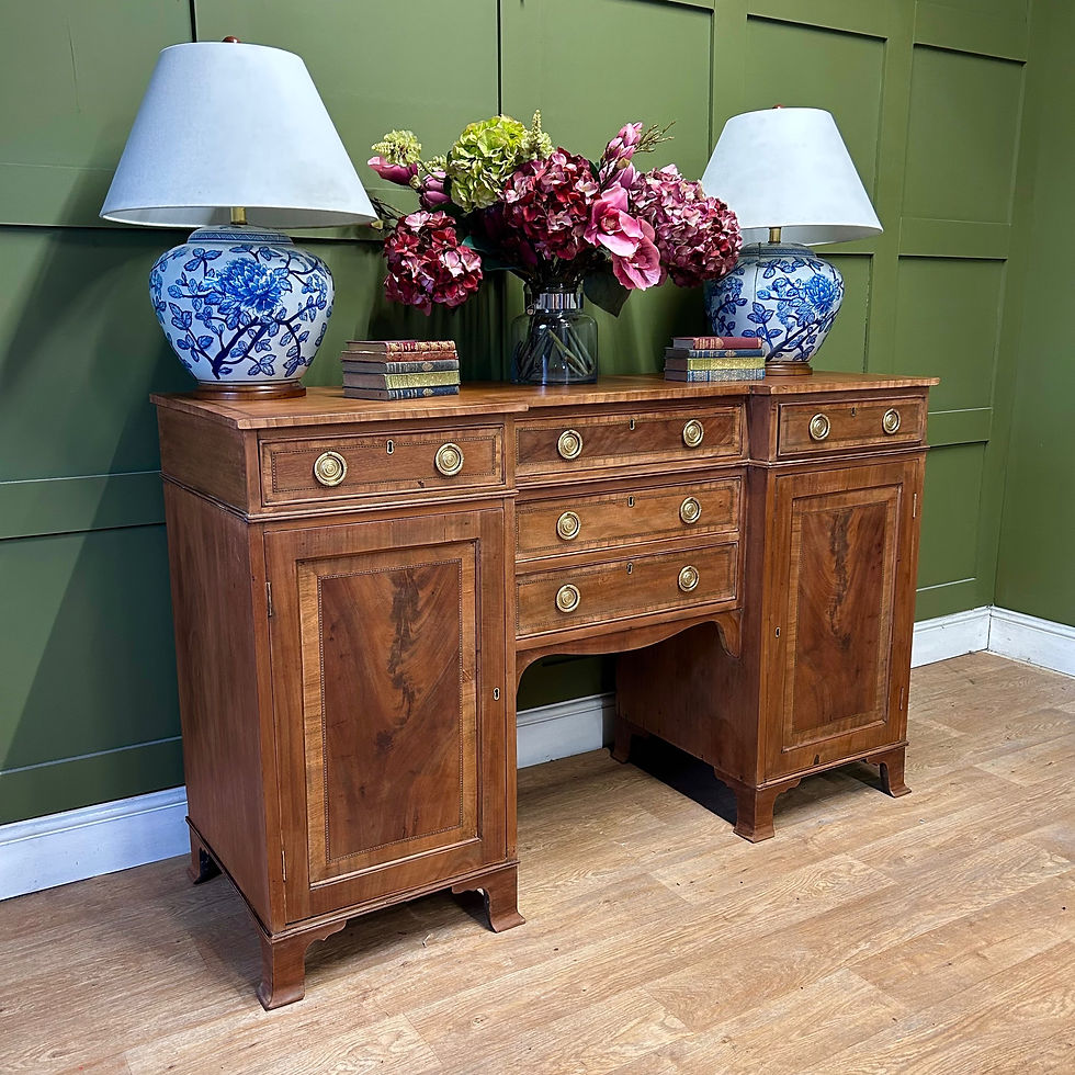 Thumbnail: Antique Edwardian Inlaid Sideboard Cabinet 