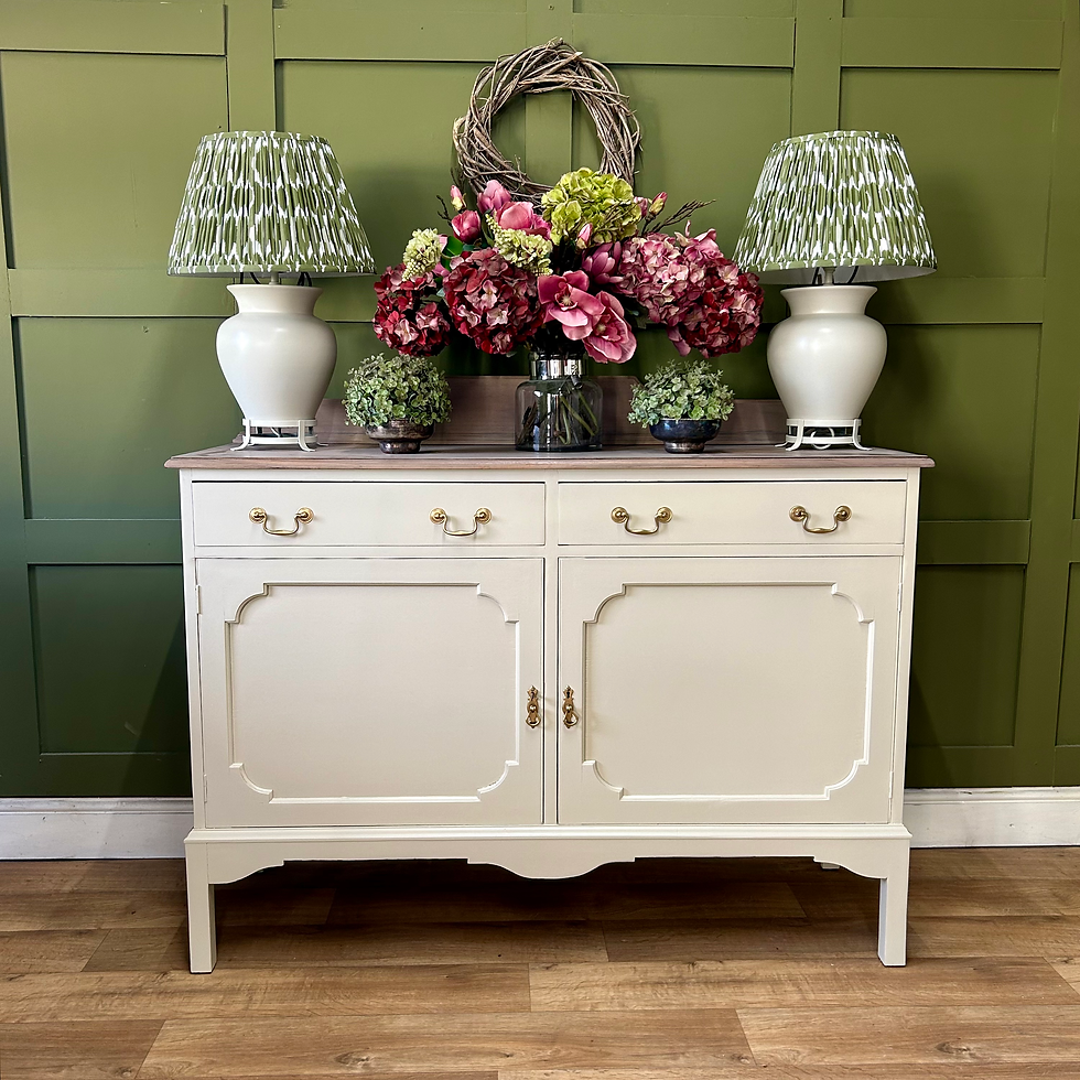 Thumbnail: Antique Edwardian Sideboard Brass Handles 