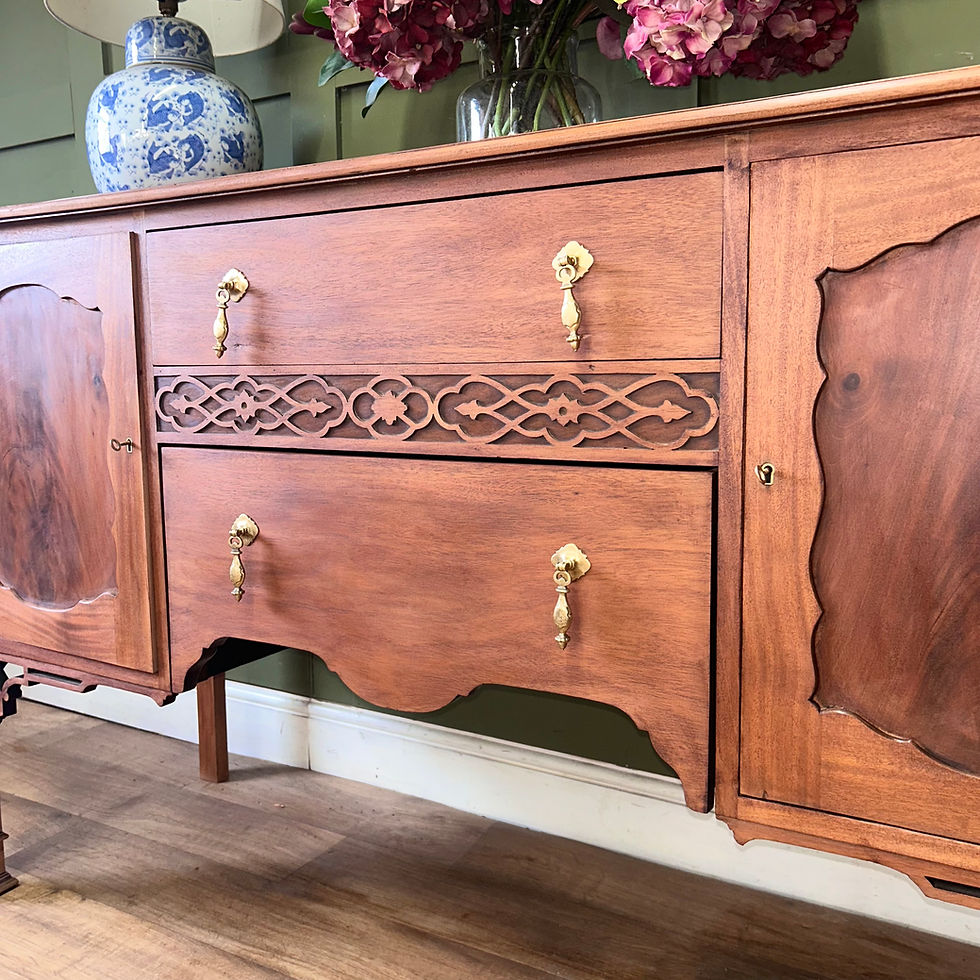 Thumbnail: Antique Edwardian Fretwork Detailed Sideboard 
