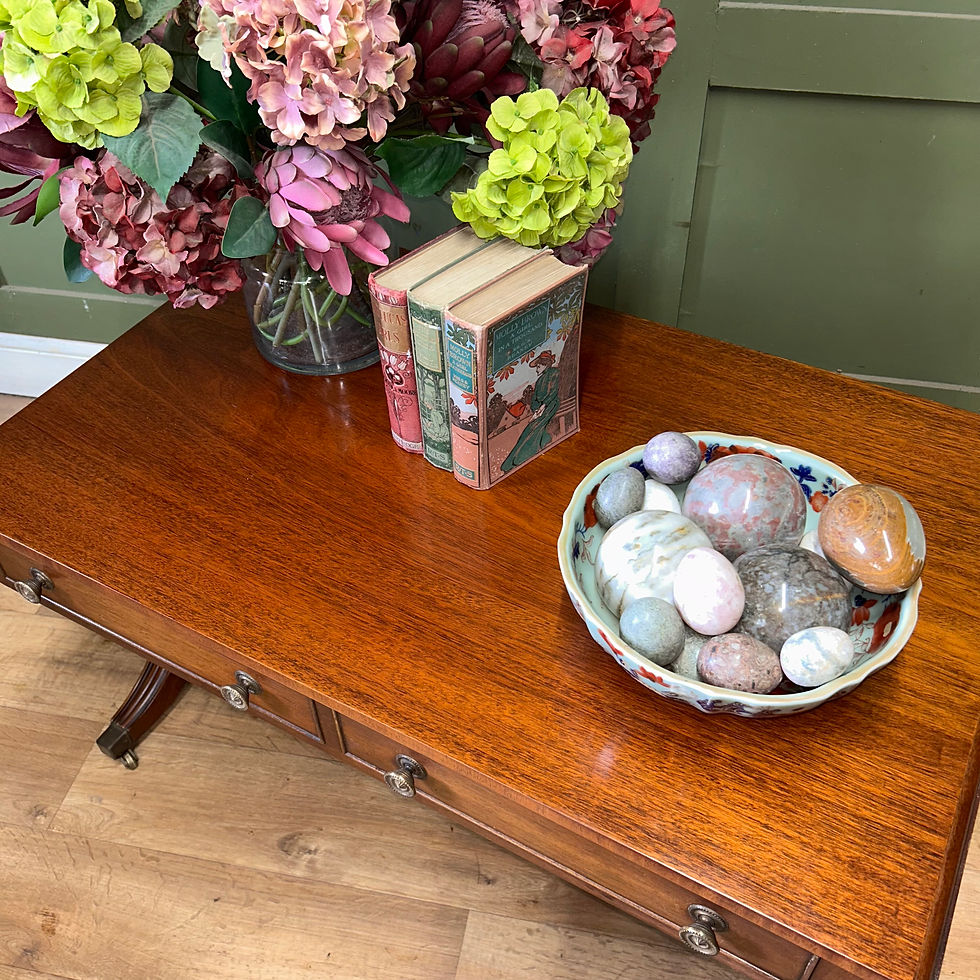 Thumbnail: Solid Mahogany Coffee Table on Castors