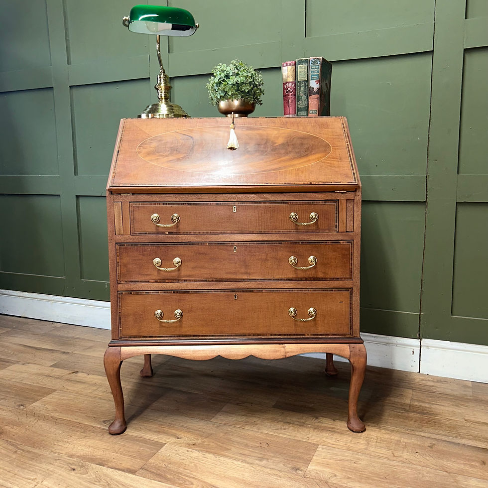 Thumbnail: Antique Inlaid Writing Bureau