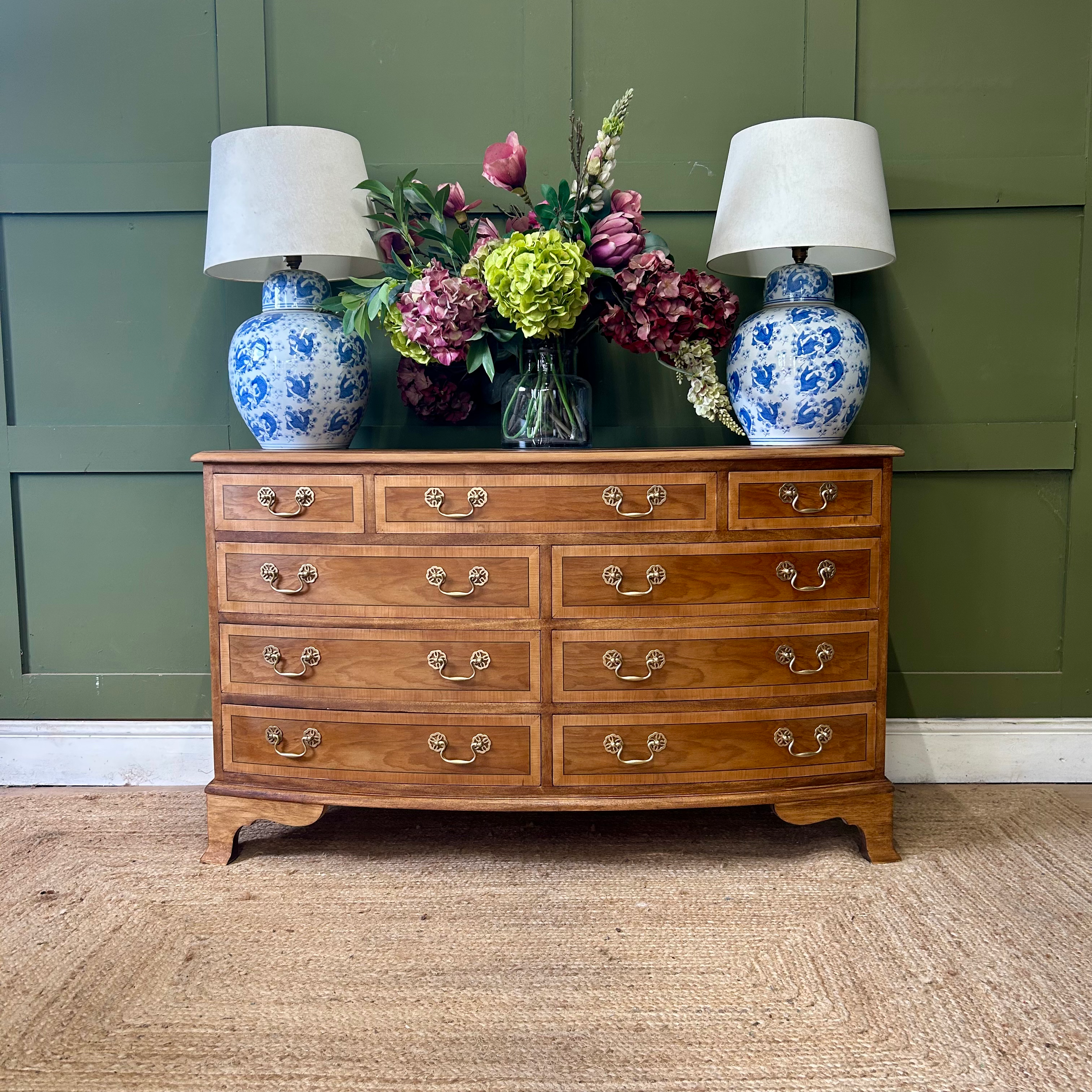 Inlaid Multi Drawer Sideboard Cabinet 