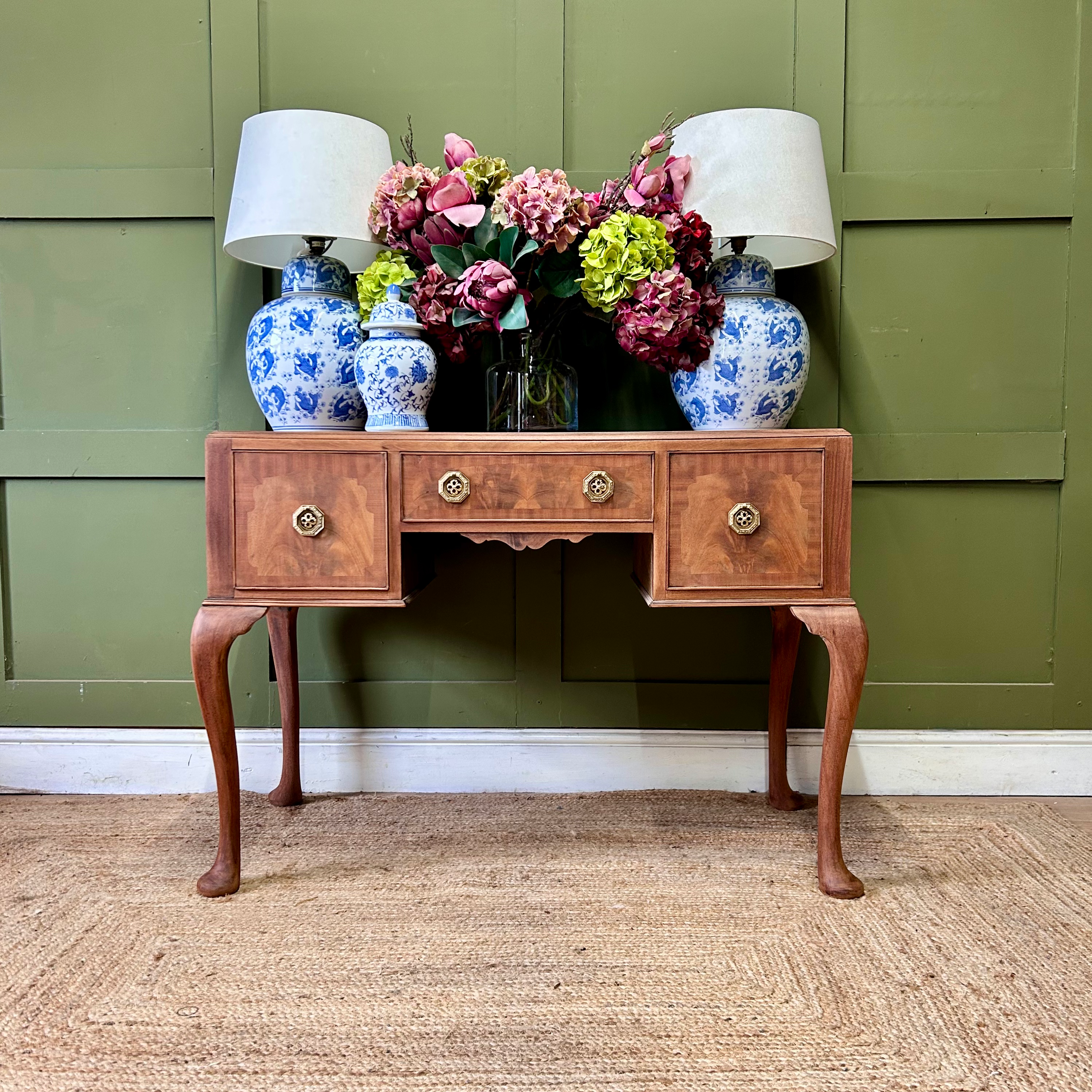 Antique Console Sideboard Cabriole Legs 