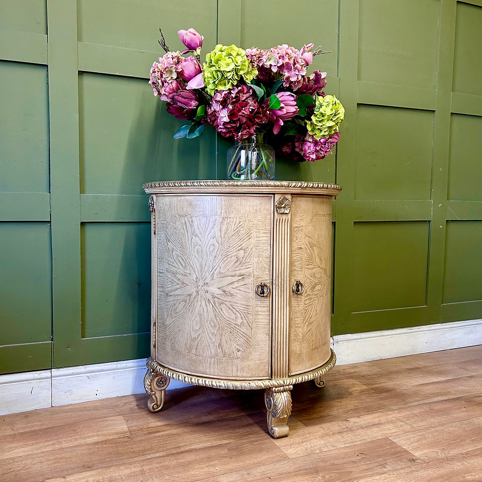 Thumbnail: Demi Lune Gilt Cabinet 