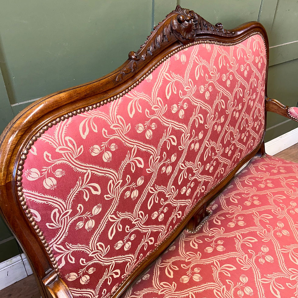 Thumbnail: Wooden Framed Hall Settee/Seat