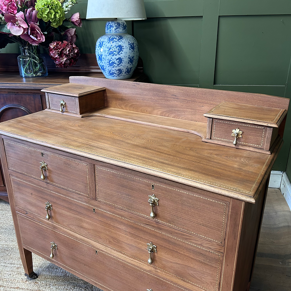Thumbnail: Antique Edwardian Inlaid Chest Console