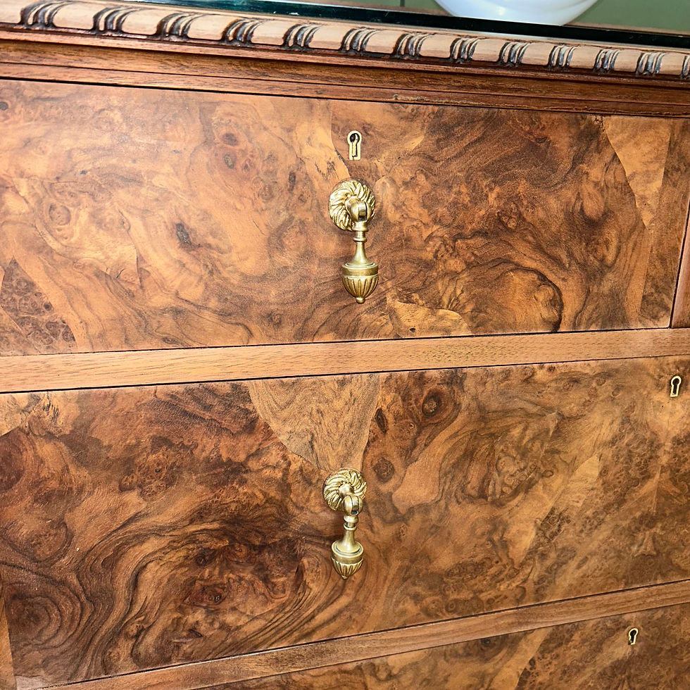 Thumbnail: Antique Burr Walnut Chest Cabinet 