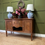 Thumbnail: Antique Edwardian Serpentine Mahogany Sideboard 