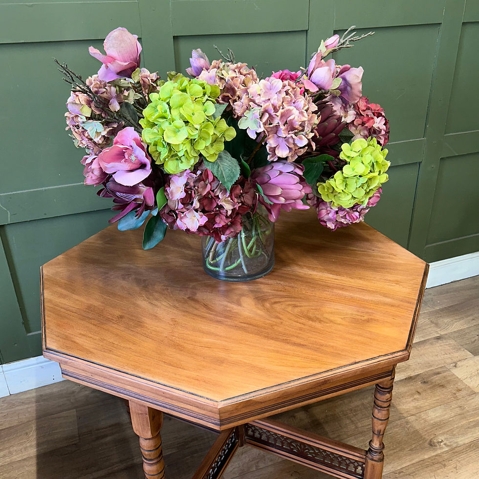 Thumbnail: Antique Edwardian Octagon Centre Table on Castors