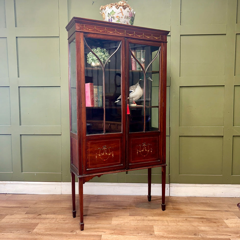Thumbnail: Antique Inlaid Display Cabinet 