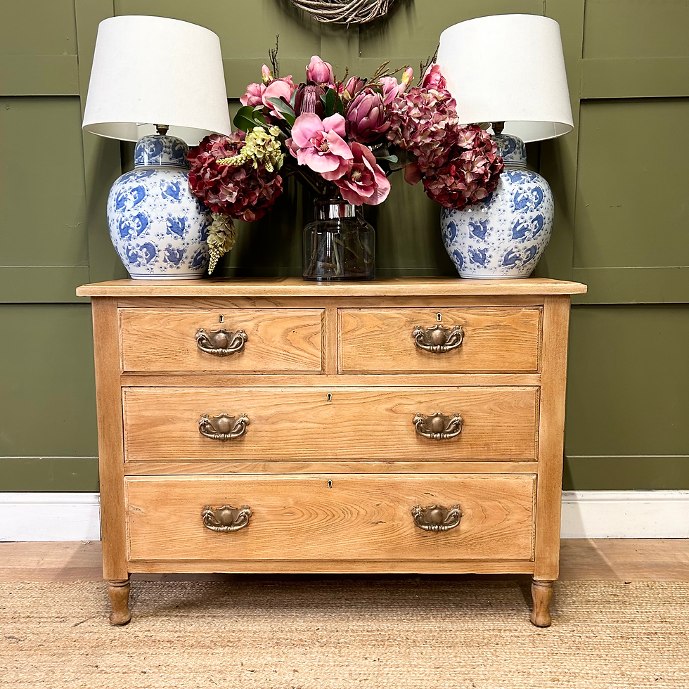 Thumbnail: Antique Oak Chest of Drawers Console