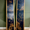 Thumbnail: Pair of Wall Hanging Black Lacquered Oriental Panels 