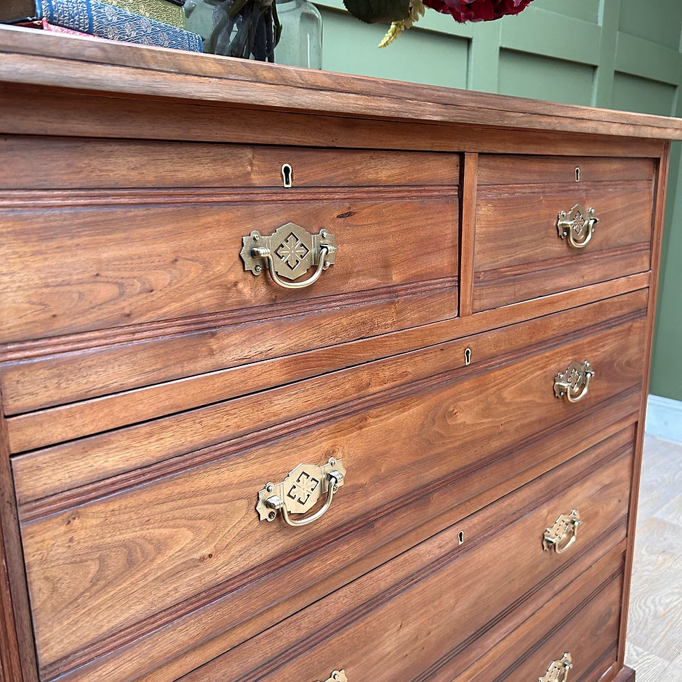 Thumbnail: Antique Edwardian 2 Over 3 Chest of Drawers 
