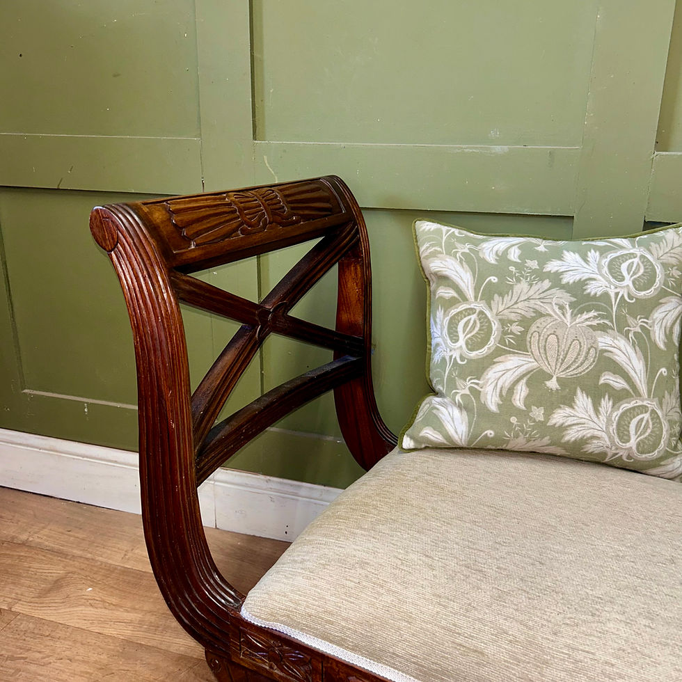 Thumbnail: Mahogany Carved Window Seat 