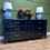 Thumbnail: Large Lacquered Distressed Sideboard Chest 