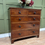 Thumbnail: Antique Mahogany Chest of Drawers Ivory Inset Handles 