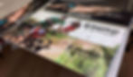 Full-colour printed promotional signage panels ready for installation.