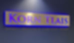 LED illuminated reception wall sign with halo lighting effect.