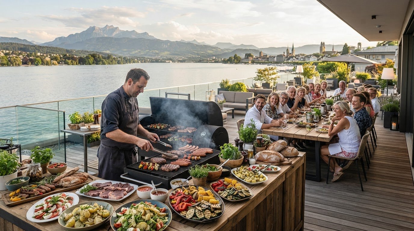 BBQ-Catering für grosse Gruppen in der Schweiz mit Preisen pro Person