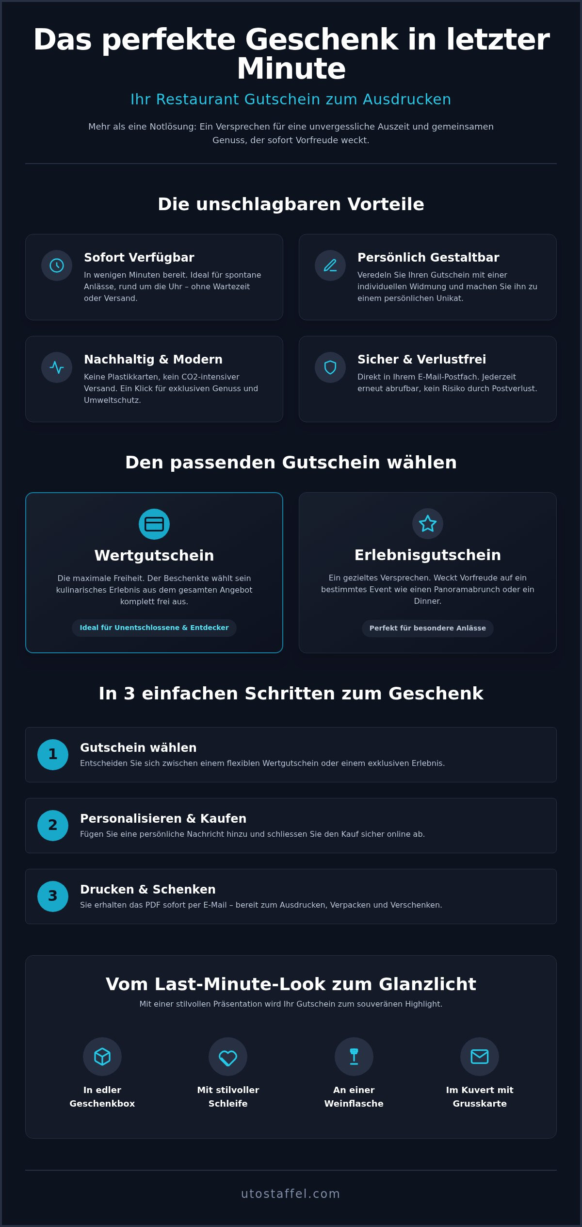 Restaurant Gutschein zum Ausdrucken