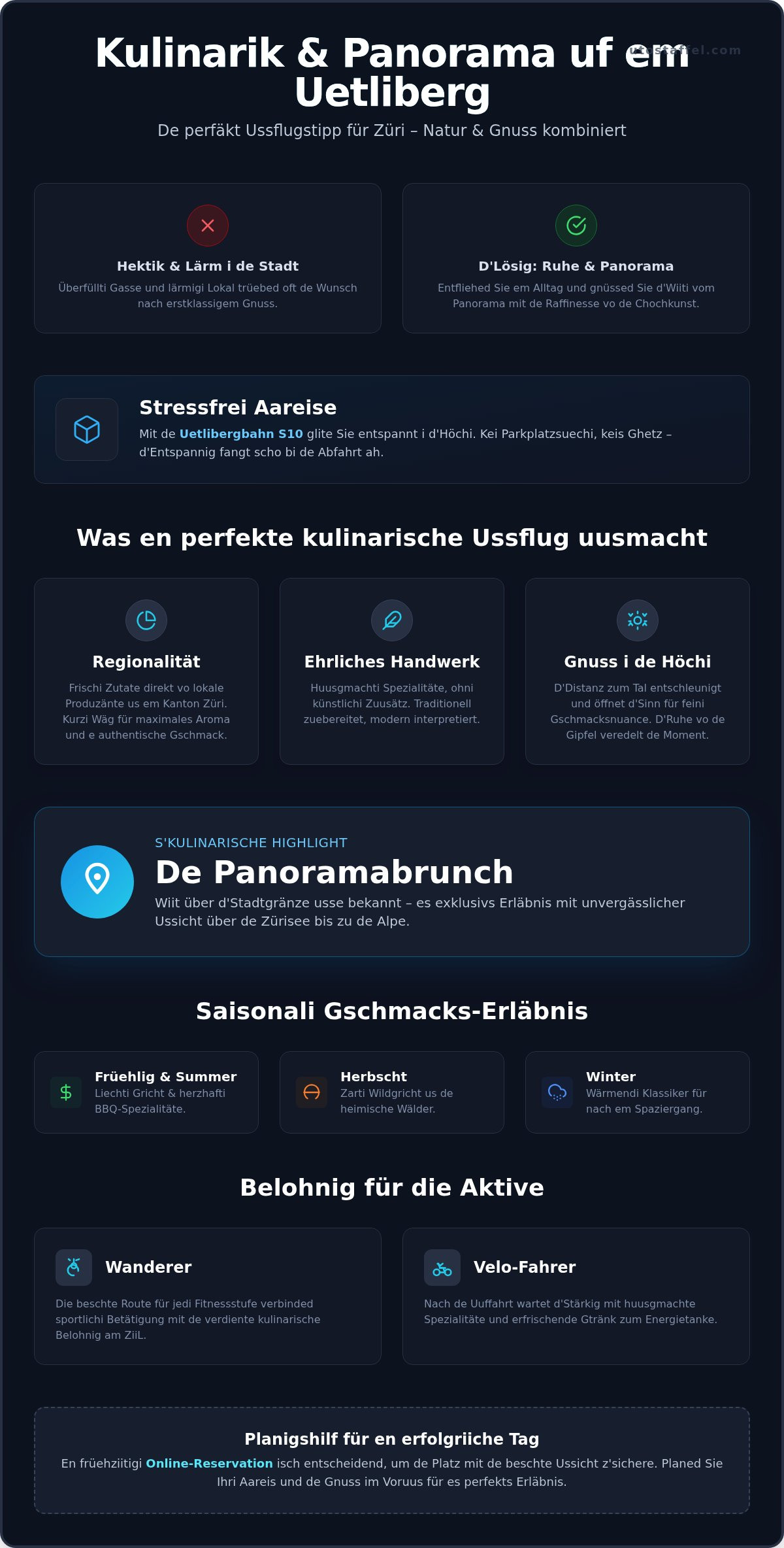 Ausflugstipp Zürich Kulinarik