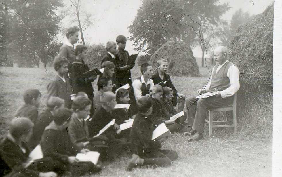Letní škola Eduarda Štorcha. Zdroj archiv dr. Sklenáře