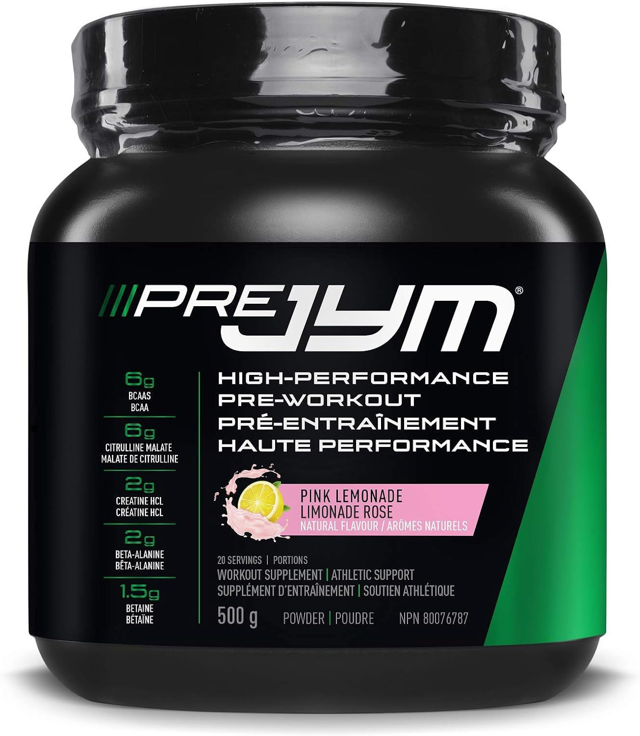 Pre jym, Pink Lemonade, 20 servings