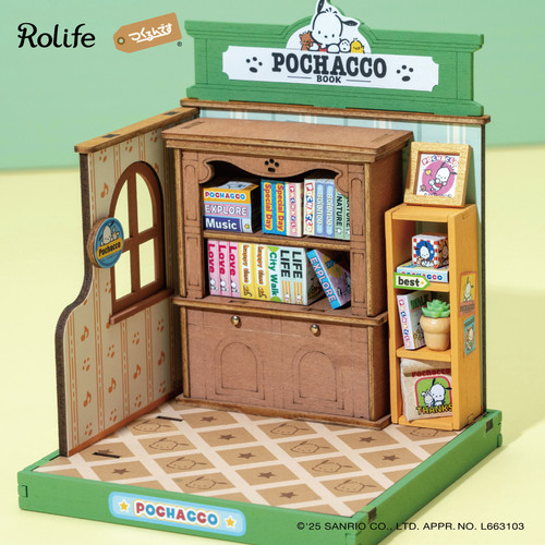 ぽんこ DA003 ポチャッコの本屋さん | Robotime