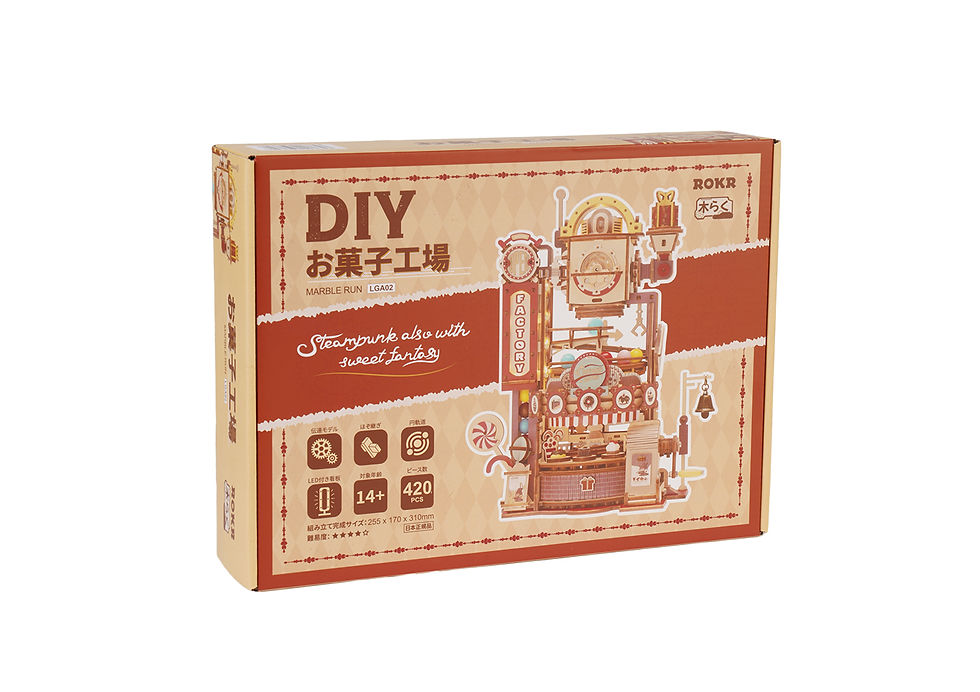 ROKR DIY お菓子工場 MARBLE RUN LGA02 組み立て済み！ LGA02 お菓子工場 | Robotime